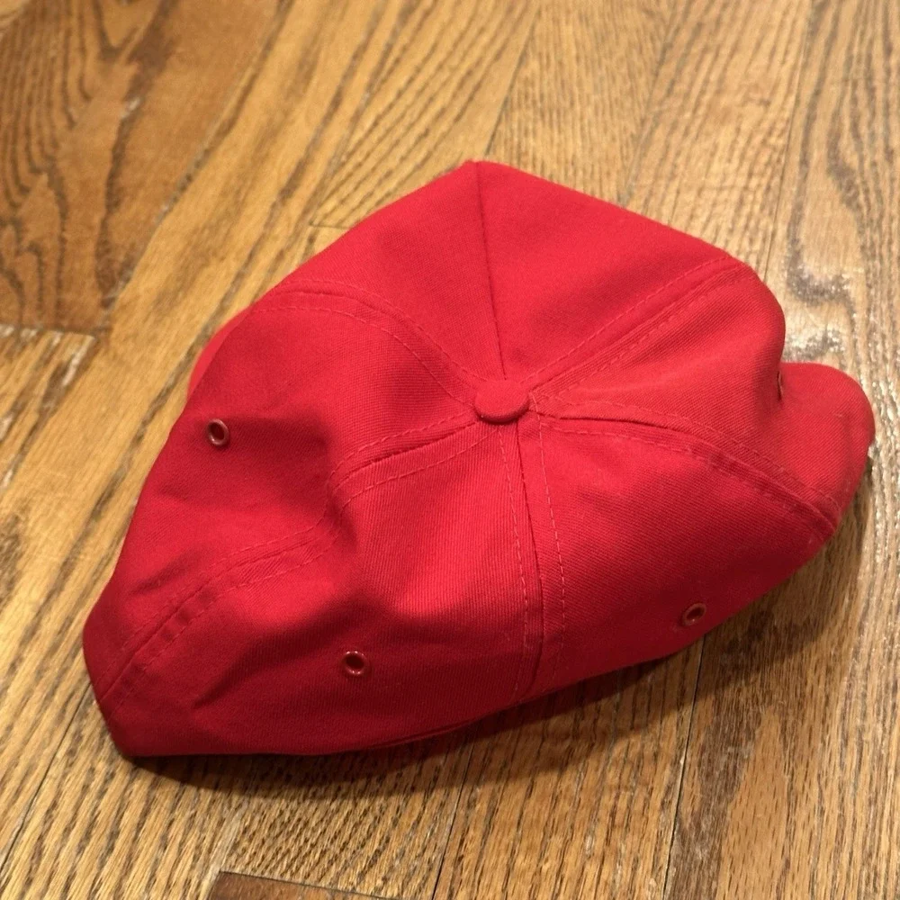 Vintage 80's CAROLINA FREIGHT‎ Red Snapback Trucker Hat Made In USA